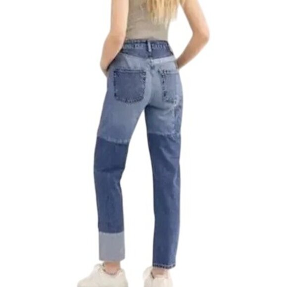 We The Free Womens Patchwork High Rise Jeans Size 26 Y2K 90s Revival Street Styl - Picture 2 of 7